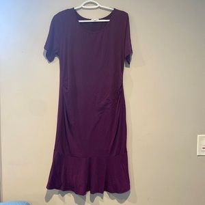 Purple Maternity Dress